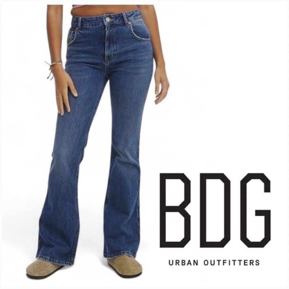 BDG Urban Outfitters teo Women's mid rise flare Leg Jeans Blue Size 28